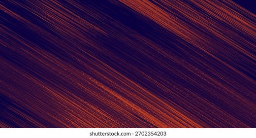 Estilo de líneas de velocidad Abstractas Plantilla de diseño de Anuncio de semitono de color naranja