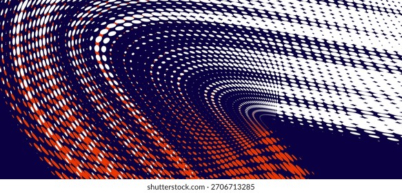 Abstract speed lines style orange color halftone banner design template, Modern, Eps 10.