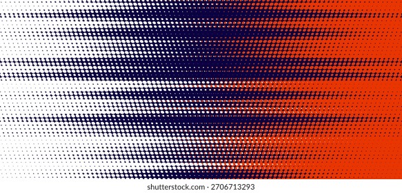 Líneas de velocidad Abstractas estilo Plantilla de diseño de Anuncio semitono de color naranja. 
