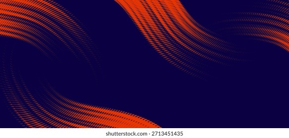 Abstractas líneas de velocidad estilo color naranja medio tono Anuncio diseño Plantilla, moderno.