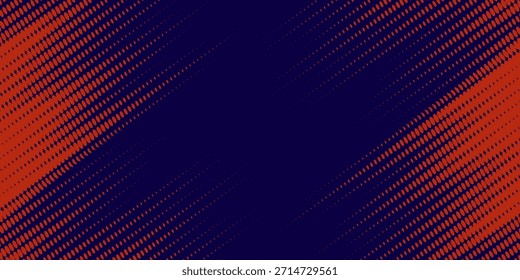 Líneas de velocidad Abstractas estilo Plantilla de diseño de Anuncio semitono de color naranja. Ilustración vectorial.