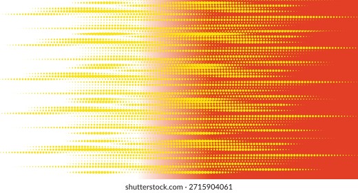 Líneas de velocidad Abstractas estilo Plantilla de diseño de Anuncio semitono de color naranja. 