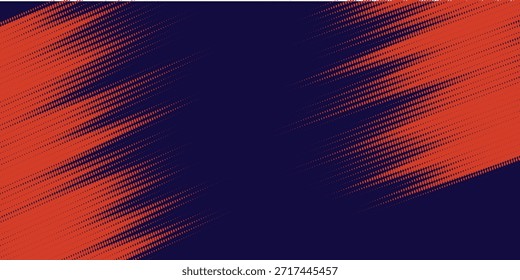 Líneas de velocidad Abstractas estilo Plantilla de diseño de Anuncio semitono de color naranja. 
