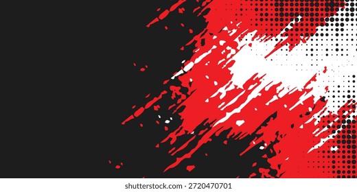 Estilo de líneas de velocidad Abstractas Plantilla de diseño de Anuncio de semitono de color naranja. Textura de patrón Grunge EPS10