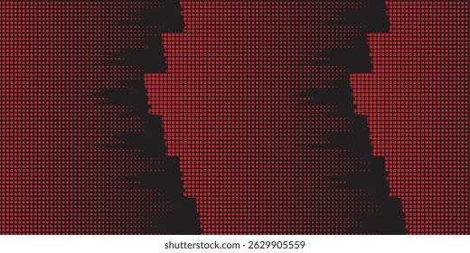 Abstract speed lines style red color halftone banner design template for banner and cover