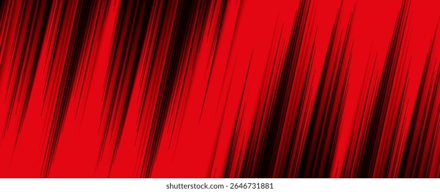Abstract speed lines style red color halftone banner design template. eps10