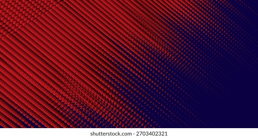 Líneas de velocidad Abstractas estilo Plantilla de diseño de Anuncio semitono de color rojo.