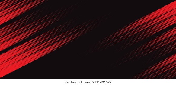 Líneas de velocidad Abstractas estilo Plantilla de diseño de Anuncio de semitono de color rojo, moderno.