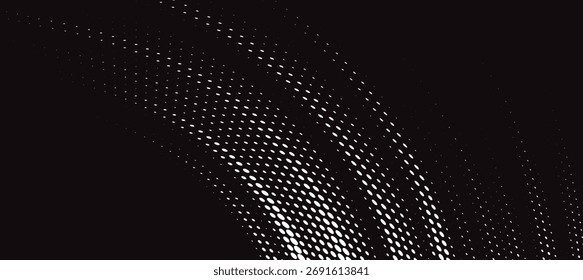 Modelo de design de banner de meio-tom de cor branca de estilo de linhas de velocidade abstratas. Eps 10.