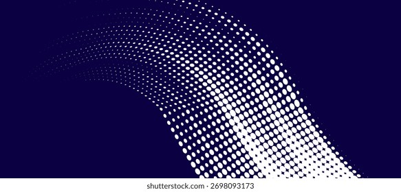 Abstract speed lines style white color halftone banner design template, Vector illustration.