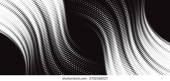Abstract speed lines style whitecolor halftone banner design template, Eps 10, Modern.