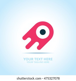 Abstract speed logo, design concept, emblem, icon, flat logotype element for template.