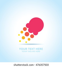 Abstract speed logo, design concept, emblem, icon, flat logotype element for template.