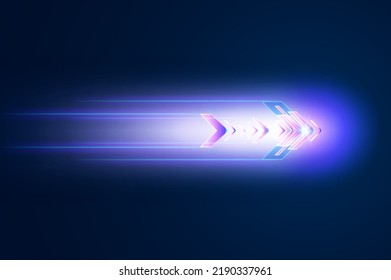 Abstract speed movement of arrows. Digital innovation concept for your design.