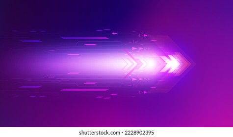 Abstract speed movement of arrows. Digital innovation concept for your design.