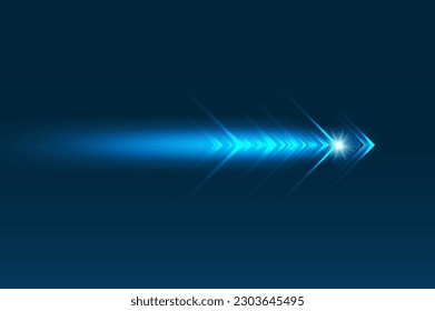 Abstract speed movement of arrows. Digital innovation concept for your design.