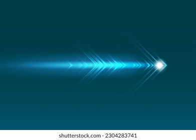 Abstract speed movement of arrows. Digital innovation concept for your design.