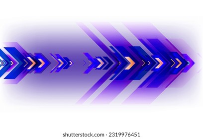 Abstract speed movement of arrows. Digital innovation concept for your design.