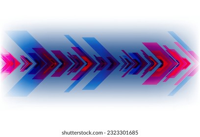 Abstract speed movement of arrows. Digital innovation concept for your design.