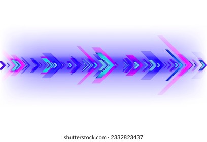 Abstract speed movement of arrows. Digital innovation concept for your design.