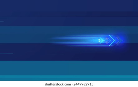 Movimiento de velocidad Abstractas de las flechas. Concepto de innovación digital para su diseño.