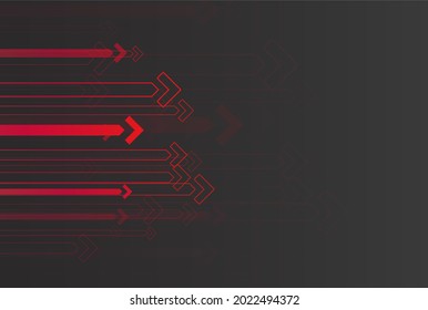 Abstract speed movement of arrows. Graphic concept for your design.