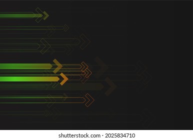 Rápido movimiento abstracto de flechas. Concepto gráfico para su diseño.