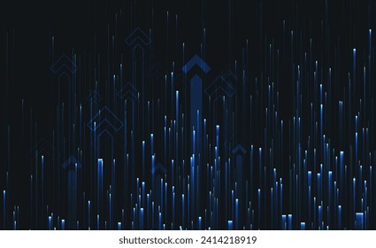 Abstract speed movement of arrows. Graphic concept for your design.