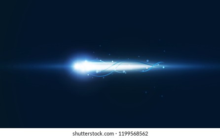 Abstract speed movement blue arrows technology communicate background, vector illustration