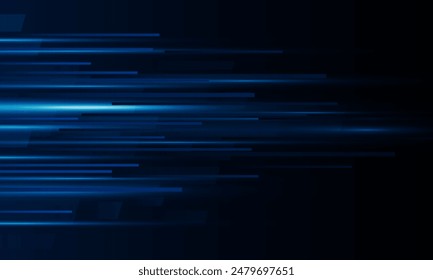 Abstract speed movement pattern with shiny glowing blurred line shape, gradient color template Hitech communication concept innovation background,  vector design