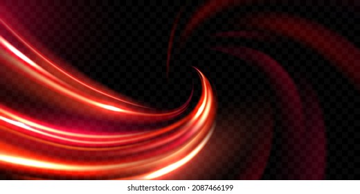 Abstract Speed Red Line Background Poster With Dynamic. Light Effect Png. Technology Network Vector Illustration.