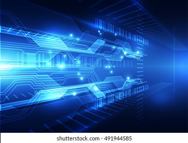 Abstract speed technology concept background, vector illustration