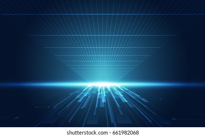 Abstract Speed Technology Concept. Vector Illustration Background