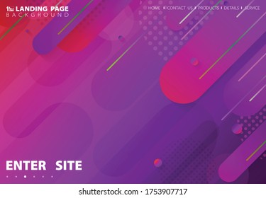 Resumen de la tecnología de velocidad de banda redonda patrón de línea de banda colorido fondo de página web. Usar para anuncio, afiche, texto, copiar espacio de texto, web, presentación. vector de ilustración eps10