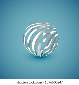 Abstract spehere globe, vector illustration