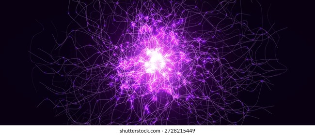Célula de óvulo de esperma Abstractas, Clínica de salud del embarazo de infertilidad, Fertilidad, Reproducción humana, gráfico de FIV, ciencia reproductiva, investigación médica. Antecedentes de la red neuronal. Ilustración vectorial