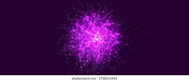Abstrakte Sperma Eizelle, Unfruchtbarkeit Schwangerschaft Gesundheitsklinik, Fruchtbarkeit, menschliche Fortpflanzung, ivf Grafik, Reproduktionswissenschaft, medizinische Forschung. Neuronaler Netzwerkhintergrund. Vektorgrafik