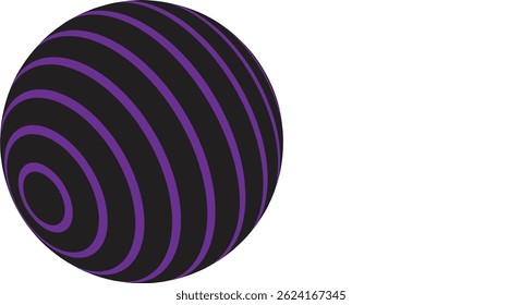 abstract sphere, 3d sphere, striped globe, geometric ball, abstract ball
