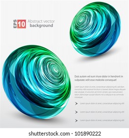 Abstract sphere background.