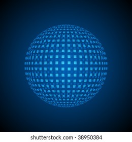 Abstract sphere background