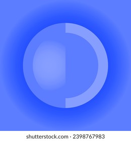 Abstrakter Kugel-Hintergrund, Kreise in einer Hälfte geschnitten, Vektorgrafik.