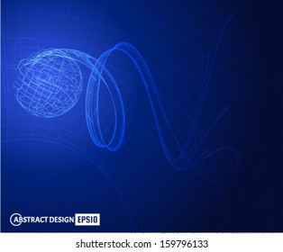 Abstract sphere background. Vector eps10