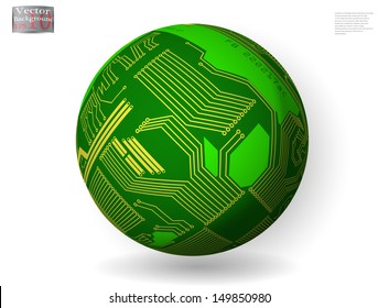 abstract sphere chip