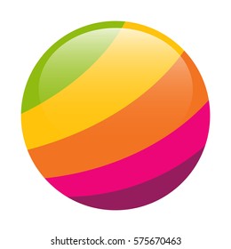 abstract sphere with colorful design concept