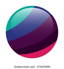 abstract sphere with colorful design concept