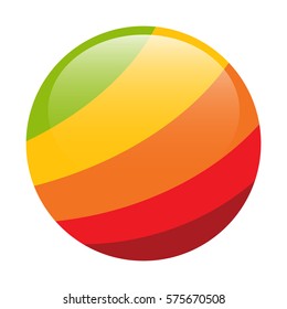 abstract sphere with colorful design concept