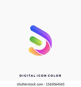 Abstract Sphere Colorful Illustration Vector Design Template