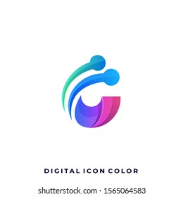 Abstract Sphere Colorful Illustration Vector Design Template