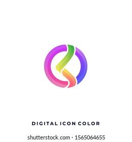 Abstract Sphere Colorful Illustration Vector Design Template