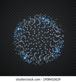 Abstract sphere consisting of points. Technology image of globe. Graphic concept for your design